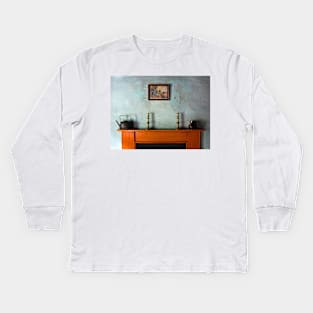 Antique Mantelpiece Still Life Kids Long Sleeve T-Shirt